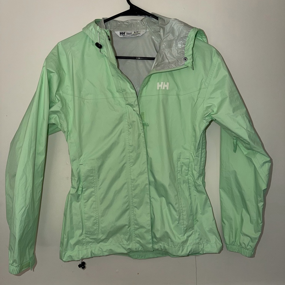 Women’s Helly Hansen Light Mint Green Hooded Jacket
